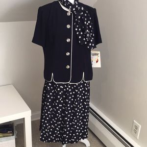 Leslie Fay Three Piece Skirt Set